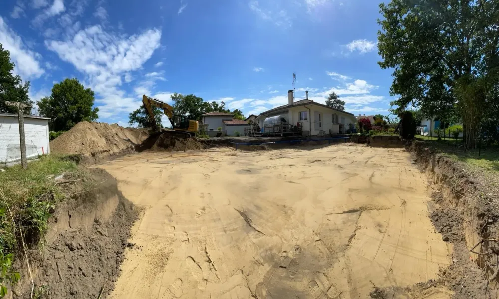 Terrassement à Gaas